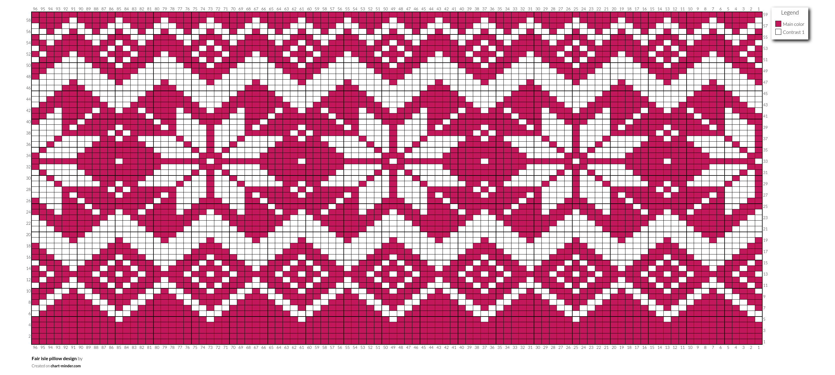 Fair isle pillow design