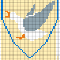 seagull standing left