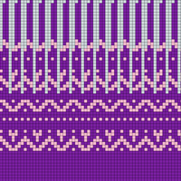 Second Try Fair Isle pattern 8 st rep