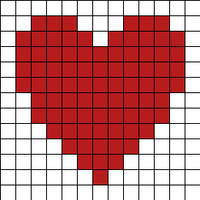 Heart blanket square