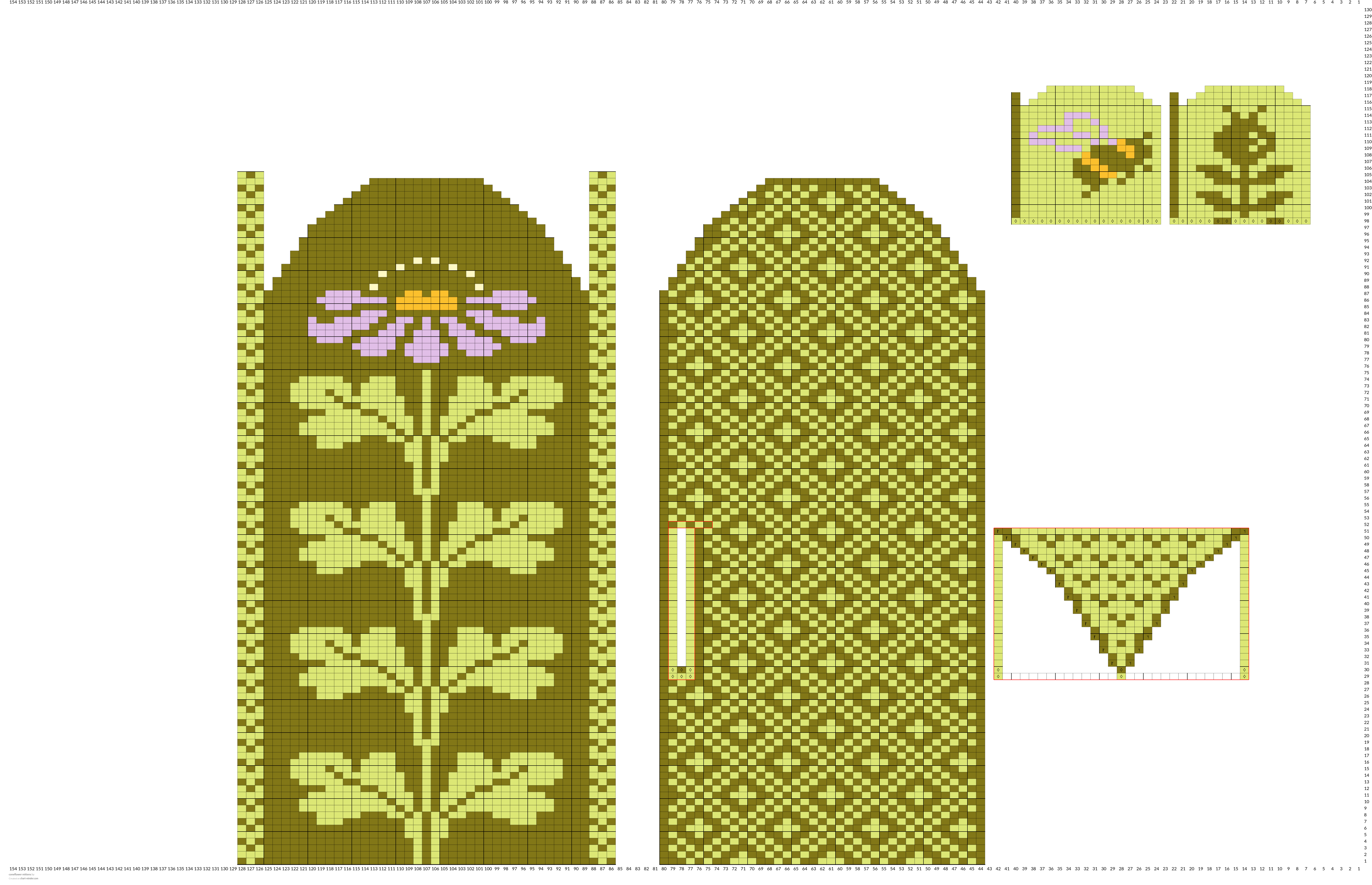 coneflower mittens 