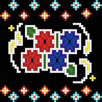folk art sweater