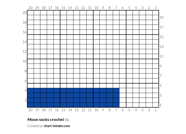 Moon socks crochet 