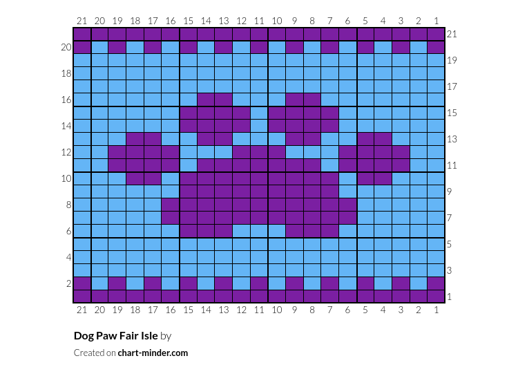 Dog Paw Fair Isle