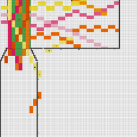 balaclava cables waterfalling off crown beginning rows