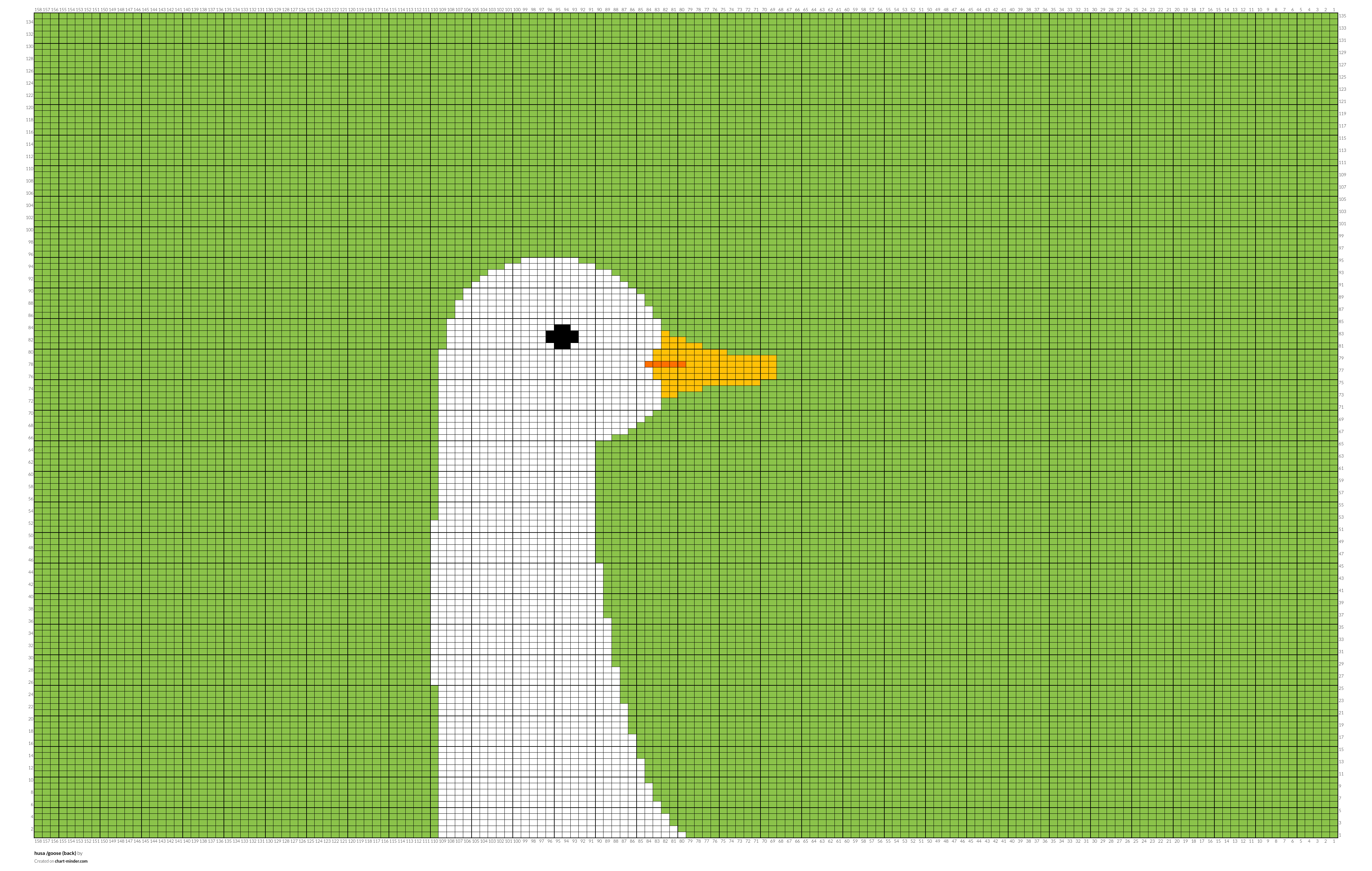 husa  /goose (back)