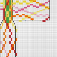 Copy of balaclava cables waterfalling off crown beginning rows