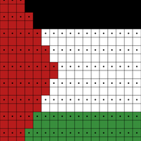 Flag - 17 stitches (large) both sides