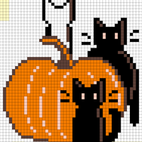 Pumpkin cat