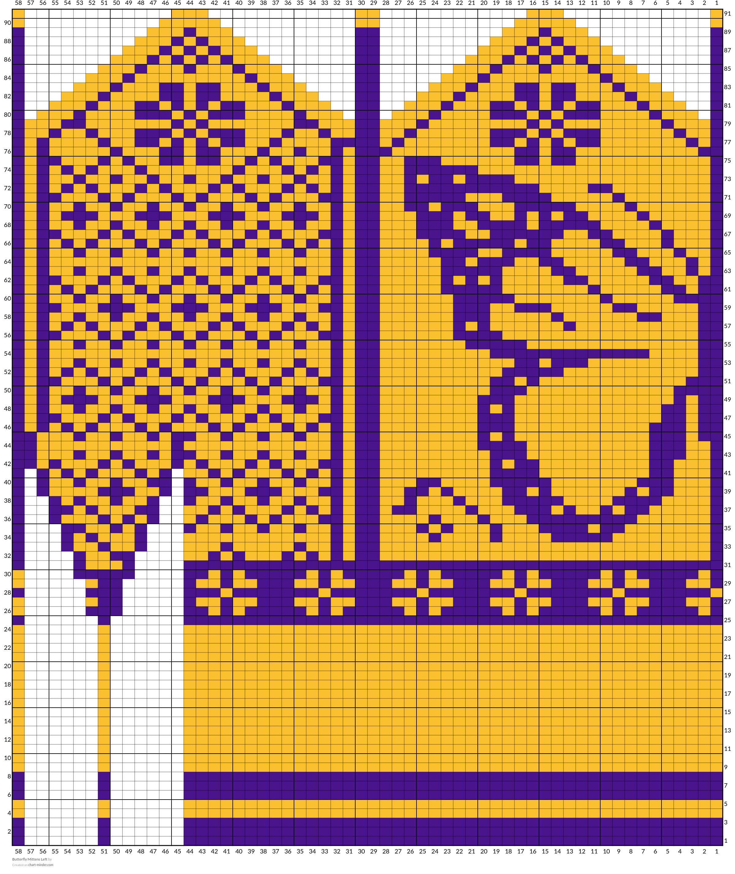 Butterfly Mittens Left