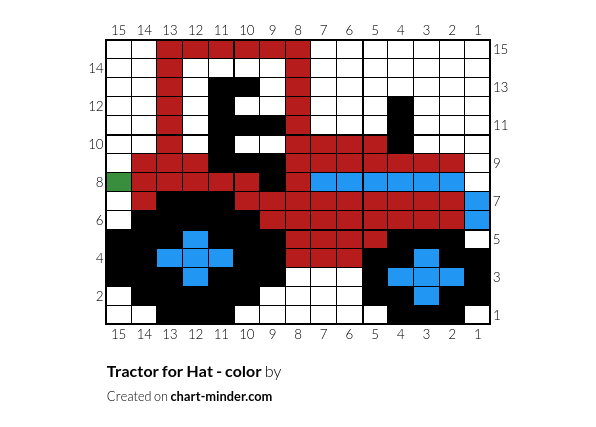 Tractor for Hat - color