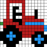 Tractor for Hat - color