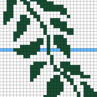 vertical copy of leaves