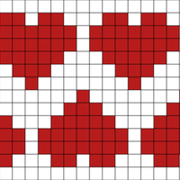 Queen of Hearts Inverted Spaced
