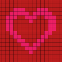 Corazon rojo rosado rojo