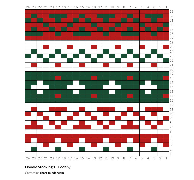 Doodle Stocking 1 - Foot