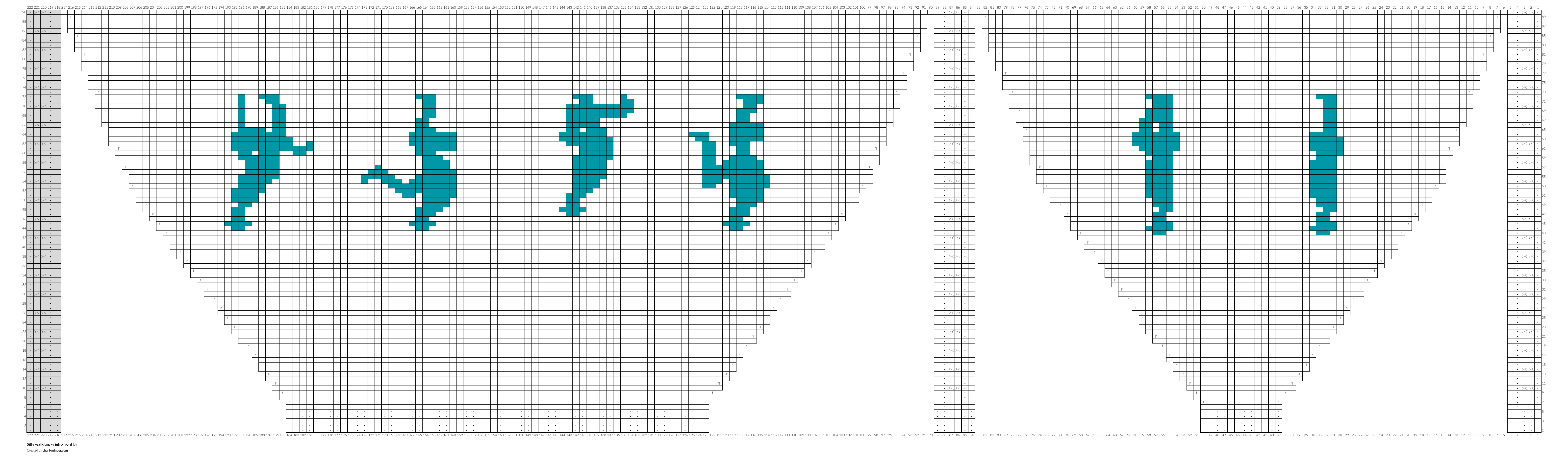Silly walk top - right/front