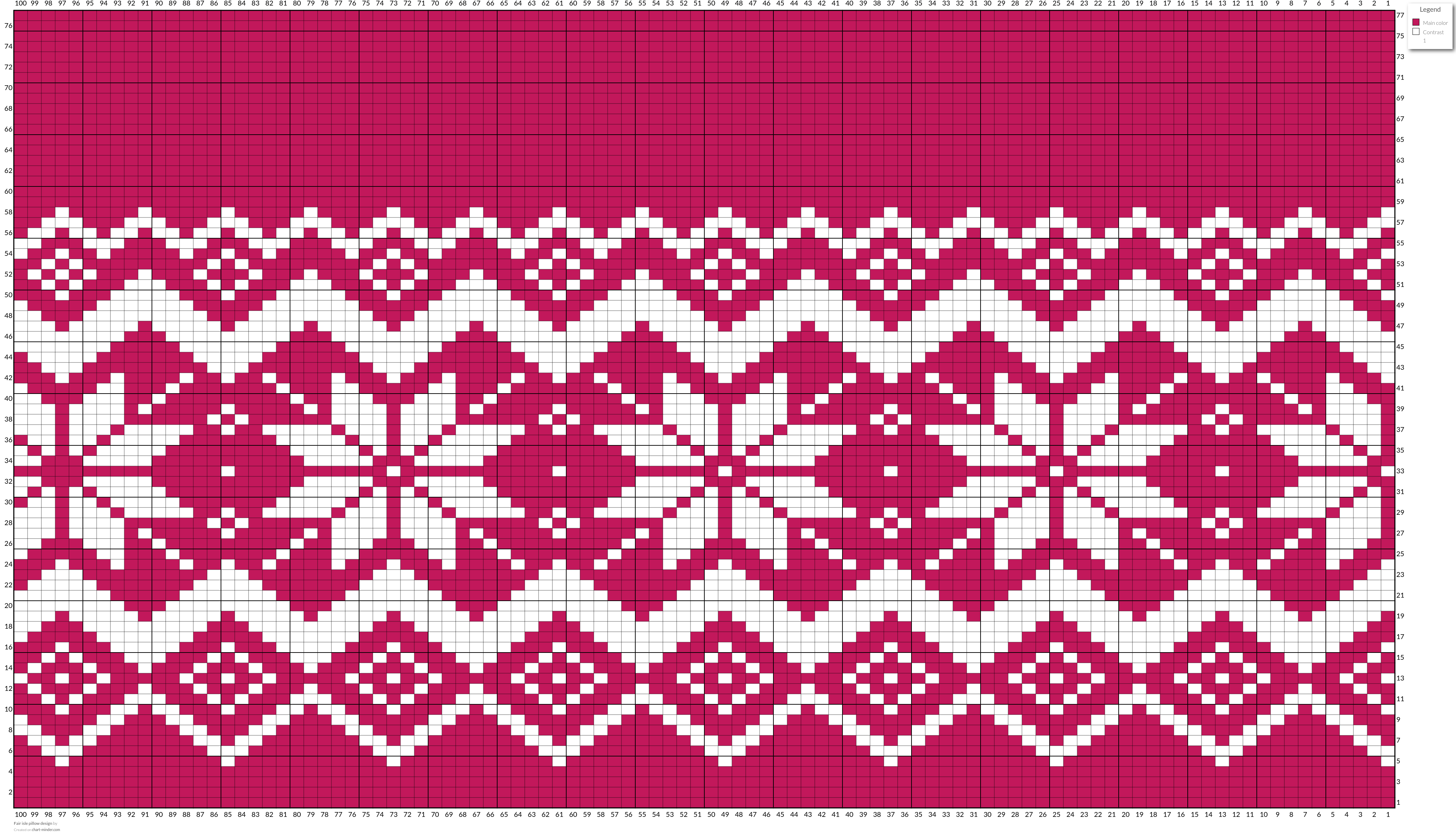 Fair isle pillow design