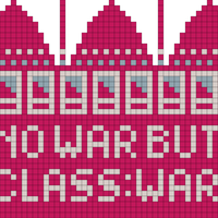 Copy of No War But Class War Guillotine 54x32