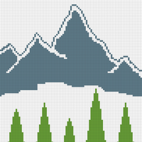 Mountain Baby Blanket