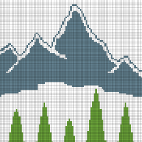 Mountain Baby Blanket