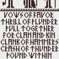 Valhalla Saga Scarf 4 - both sides