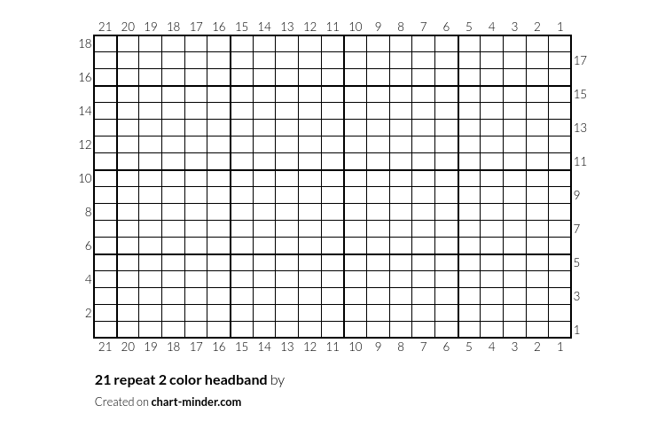 21 repeat 2 color headband