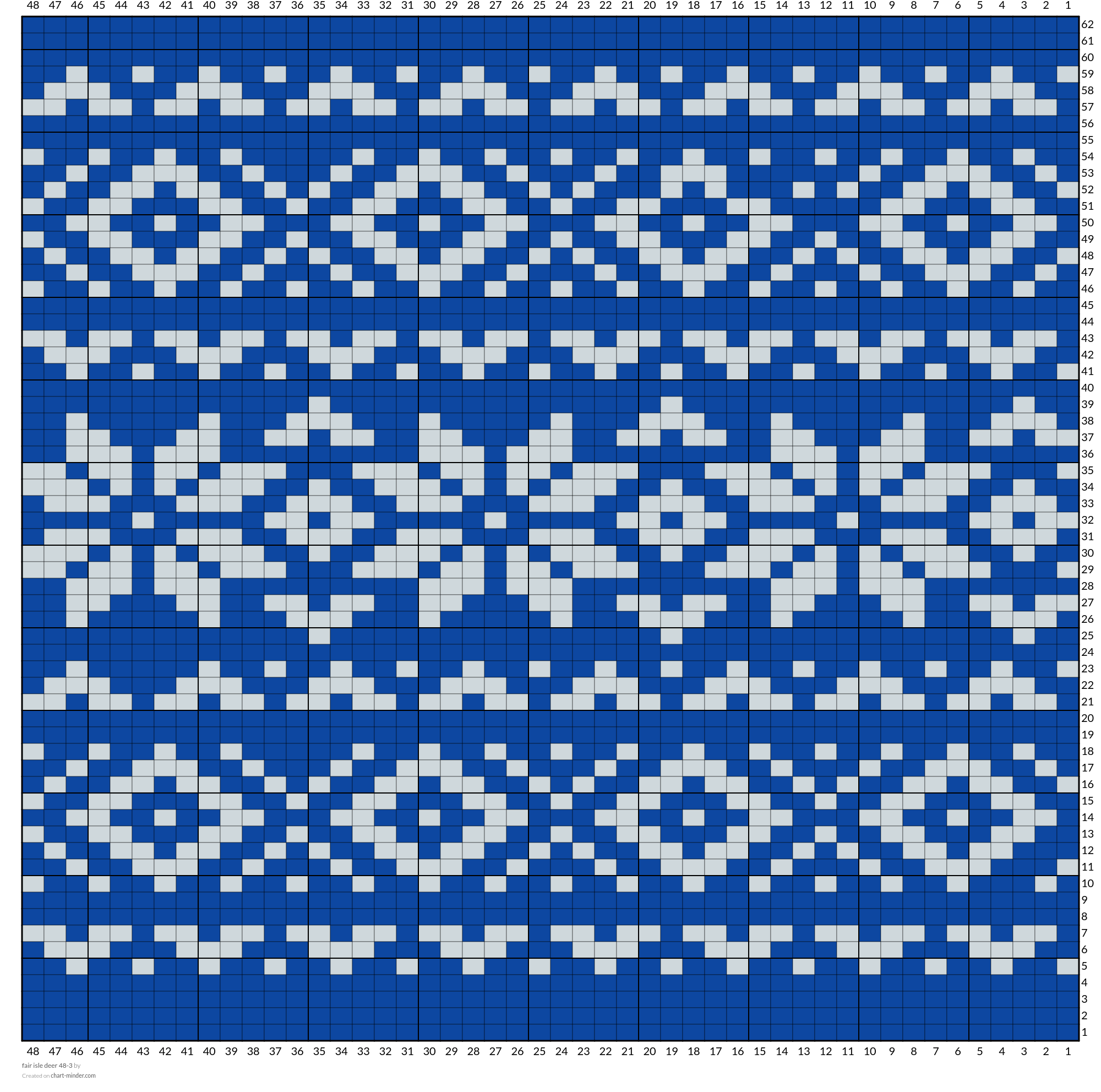 fair isle deer 48-3