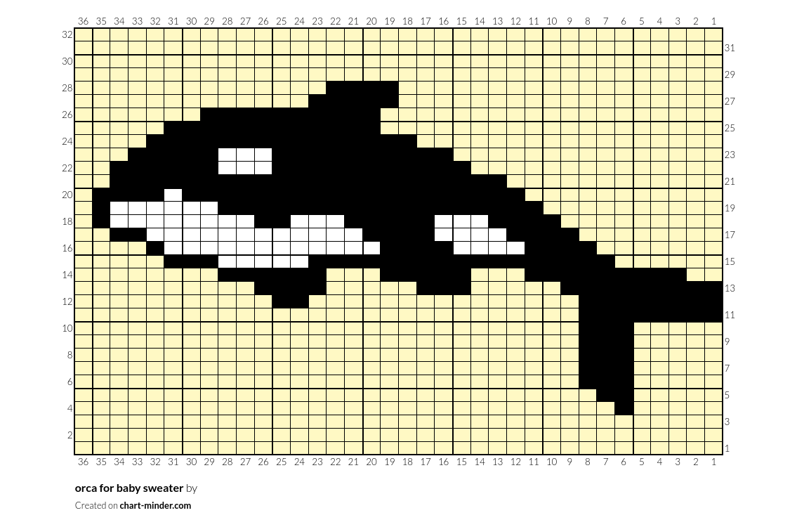 orca for baby sweater