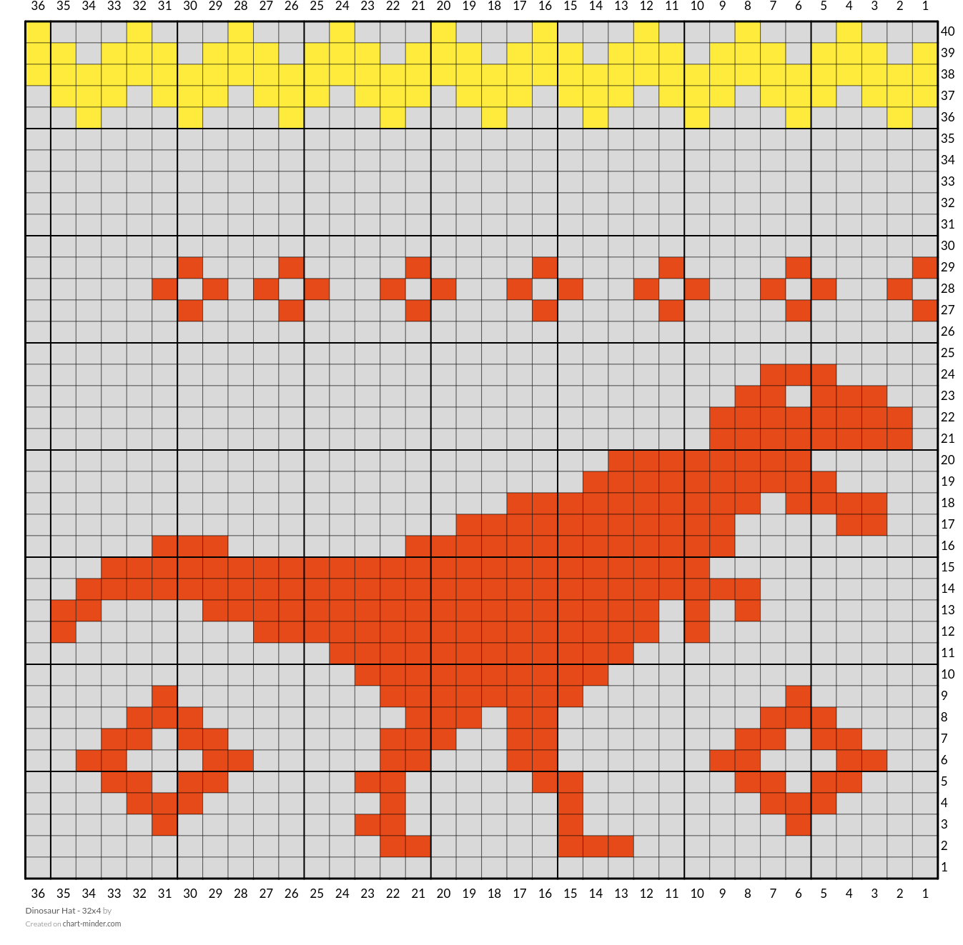 Dinosaur Hat - 32x4
