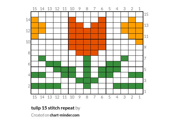 tulip 15 stitch repeat