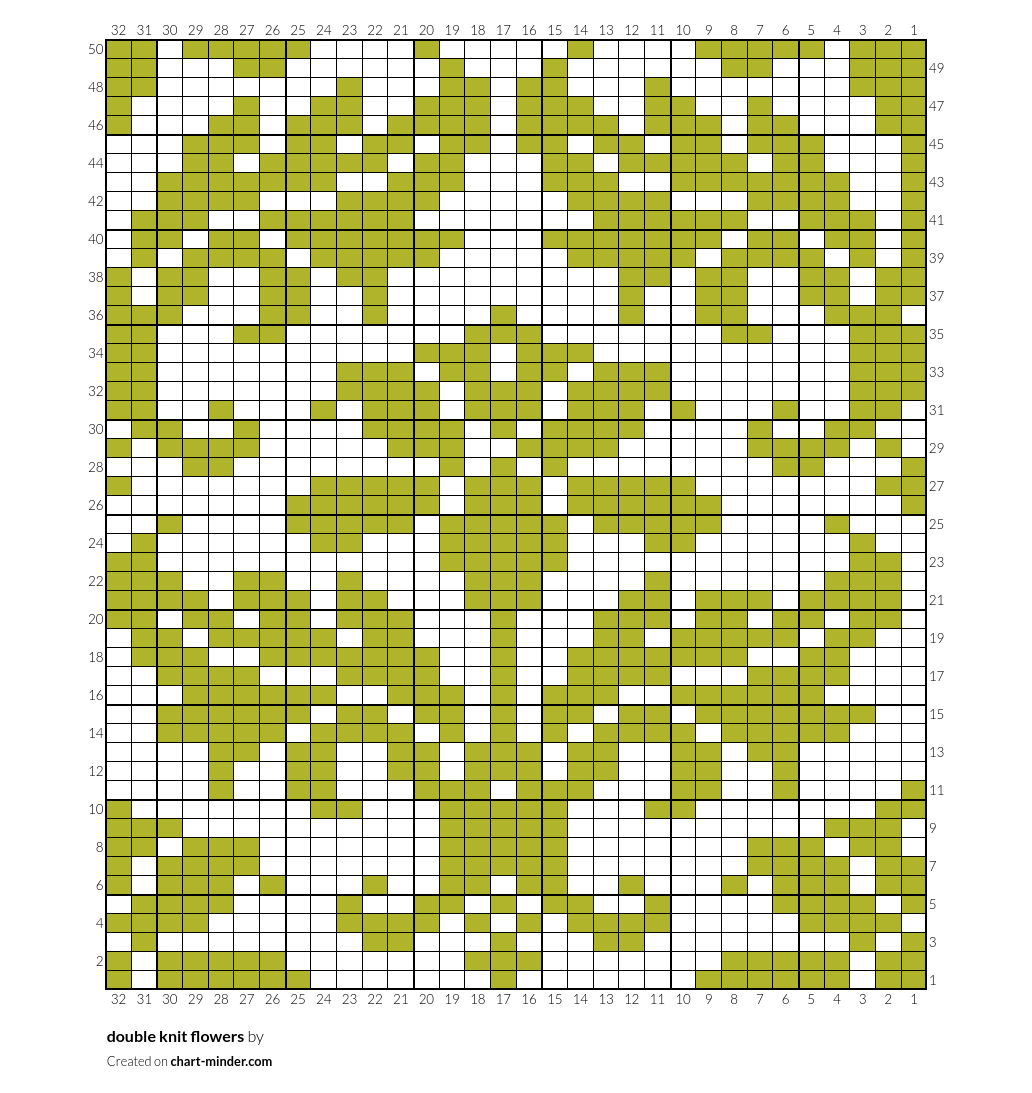 double knit flowers