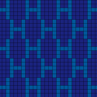 Navy/blue H & H pattern