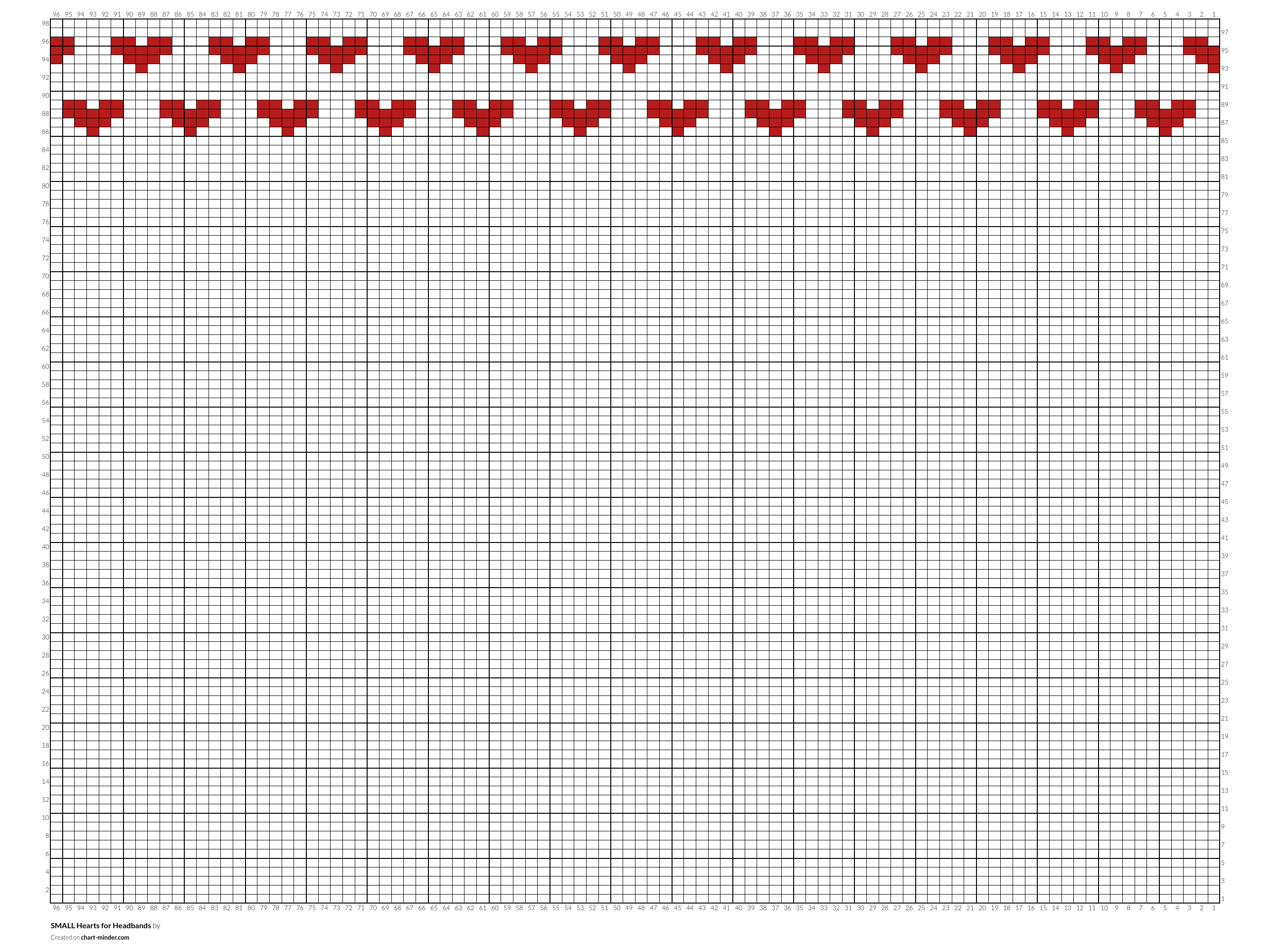 SMALL Hearts for Headbands