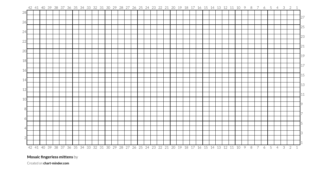 Mosaic fingerless mittens
