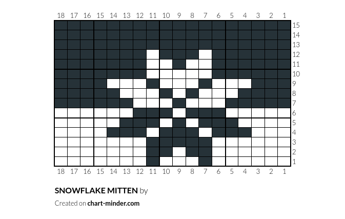 SNOWFLAKE MITTEN