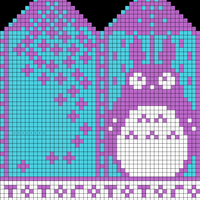 Totoro Mittens Left Hand