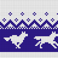 Copy of Running Wolves (50 stitches)
