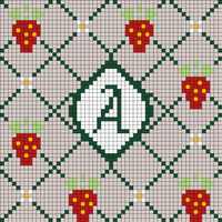 Strawberry Blanket Swatch Pattern