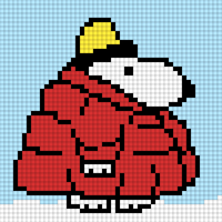 snoopy down coat