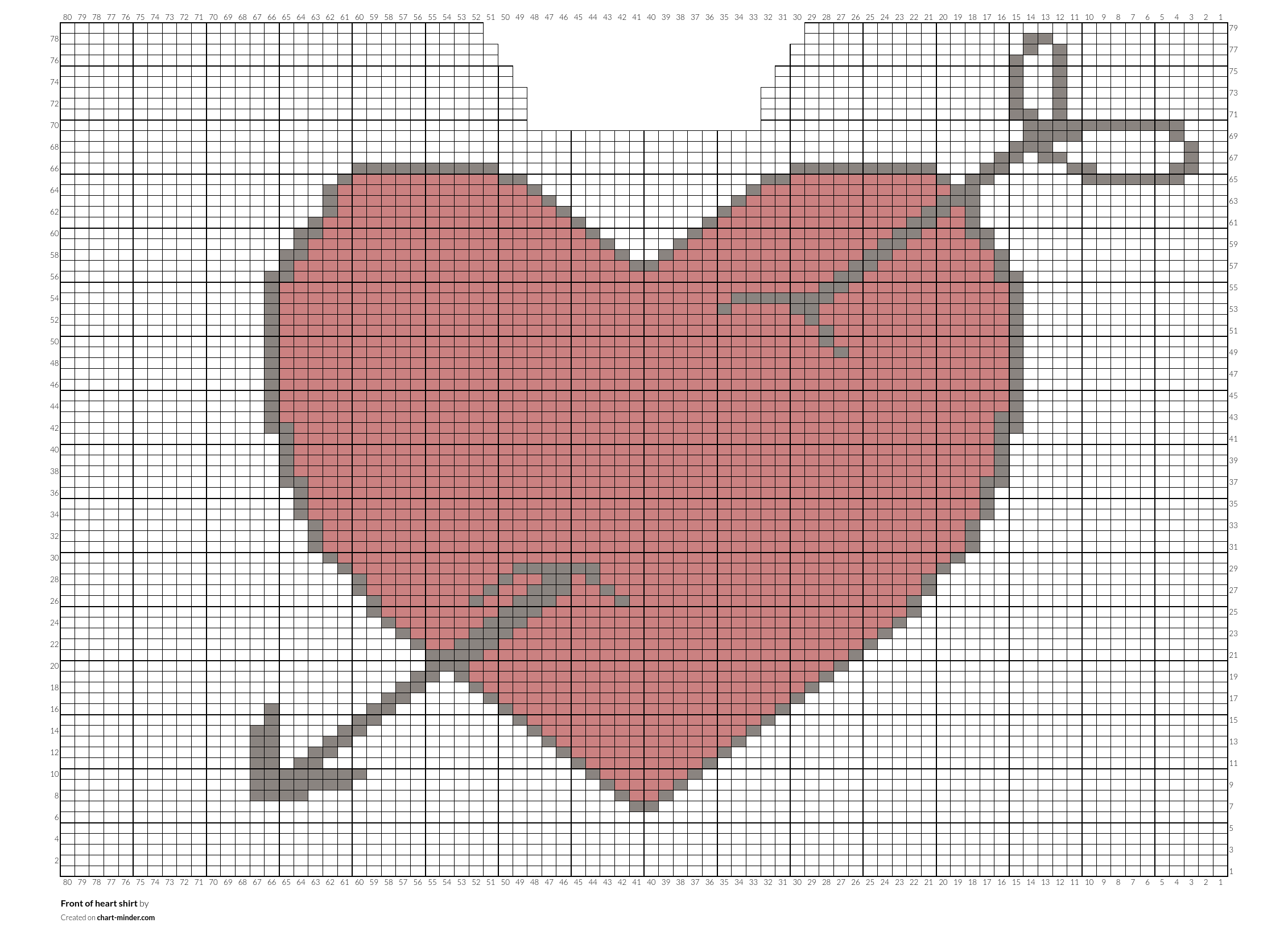 Front of heart shirt
