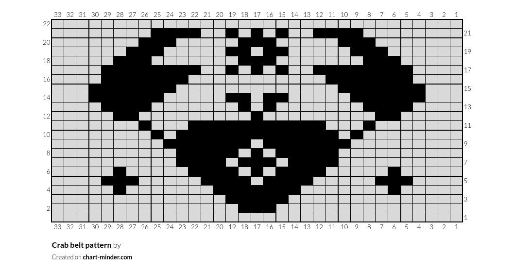 Crab belt pattern