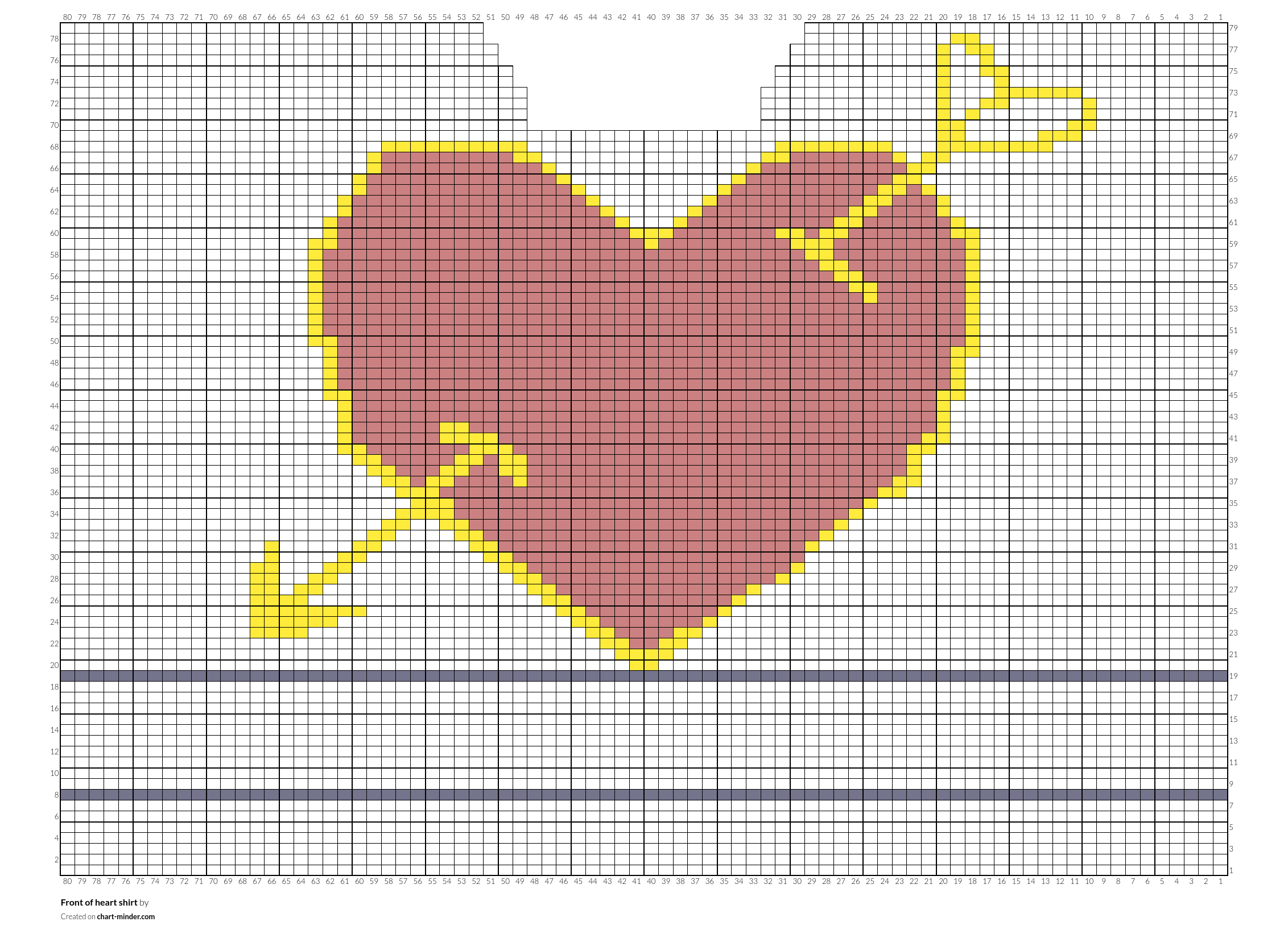 Front of heart shirt