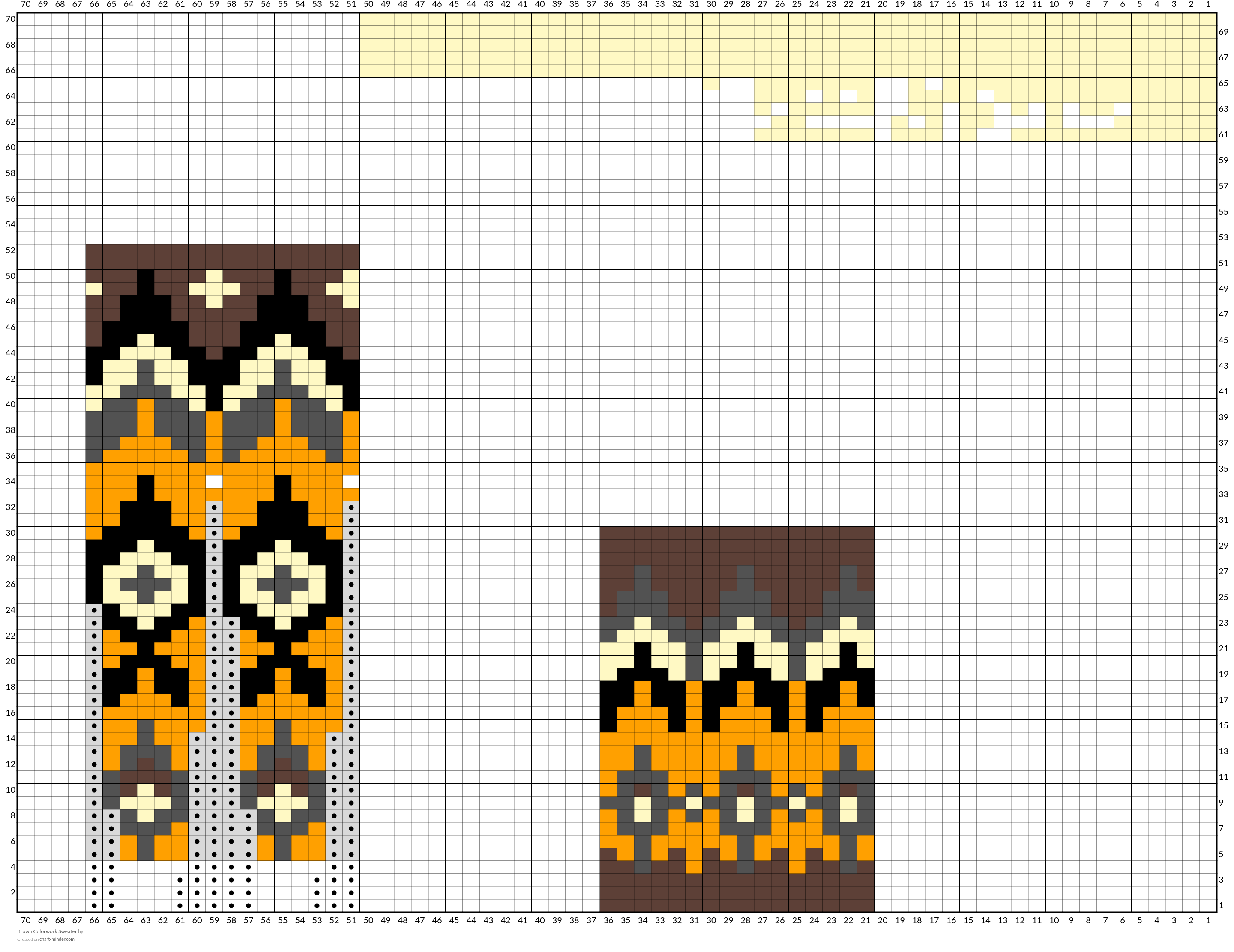 Brown Colorwork Sweater