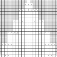 2x2 rib hat crown decreases