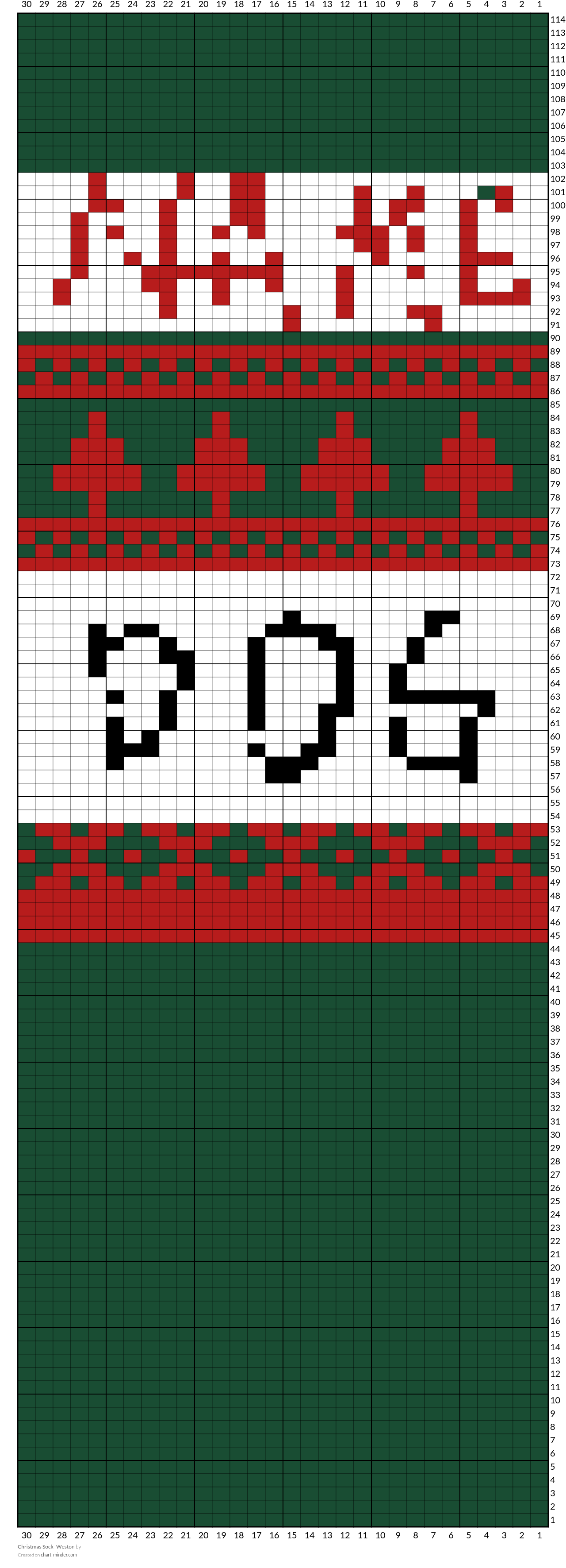 Christmas Sock- Weston