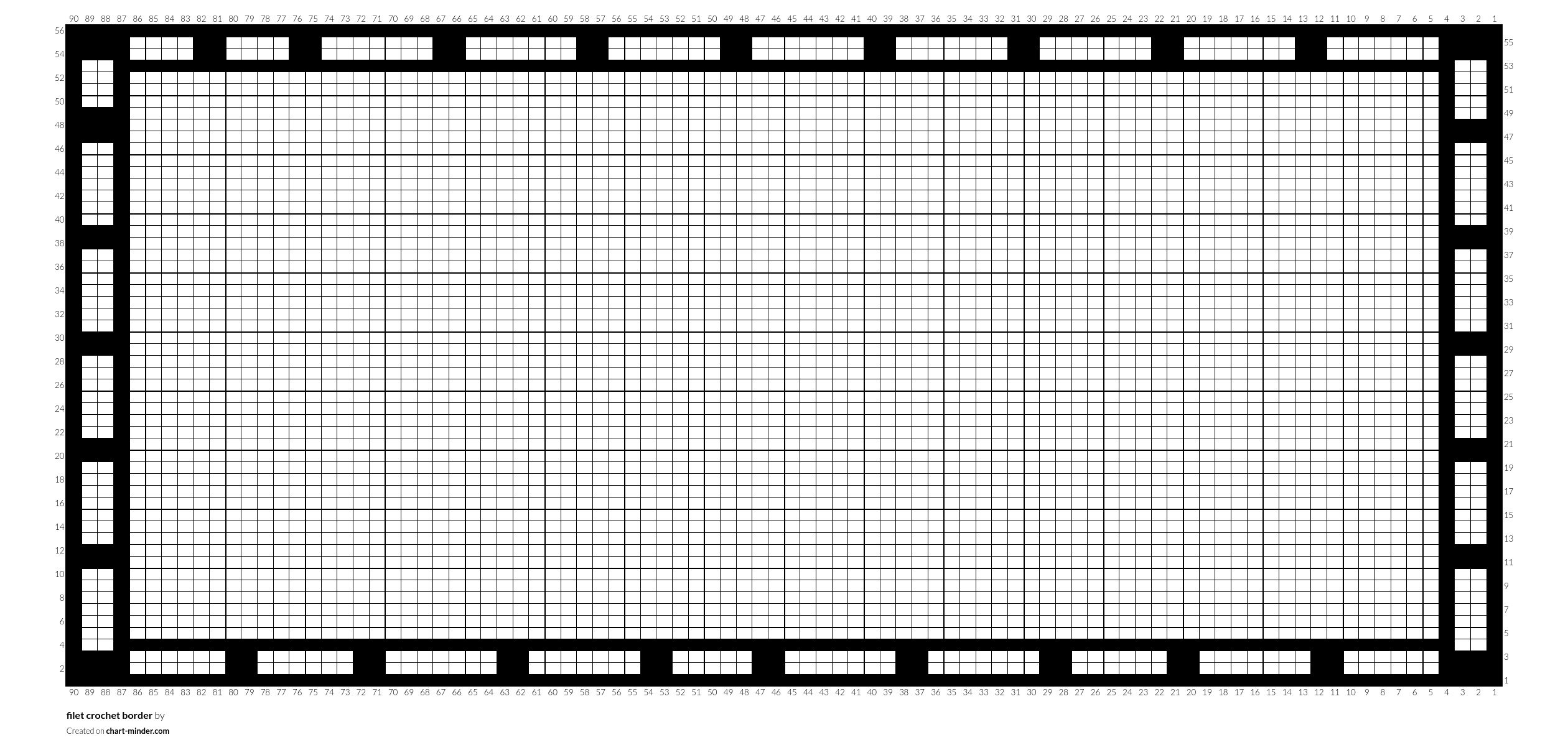 filet crochet border