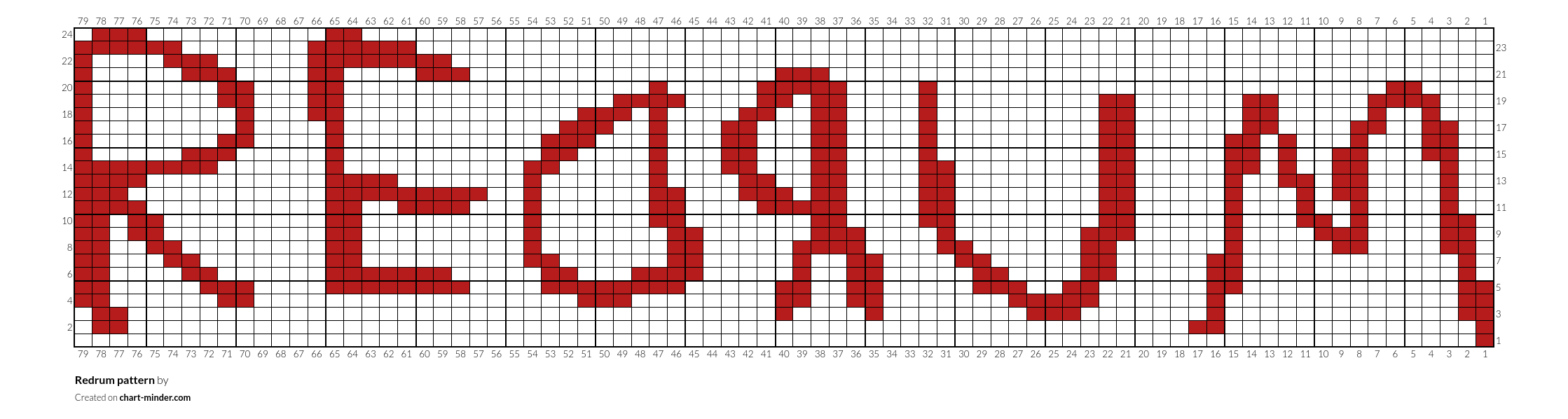 Redrum pattern