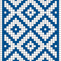 Wandering Diamonds: Main Slipper Pattern