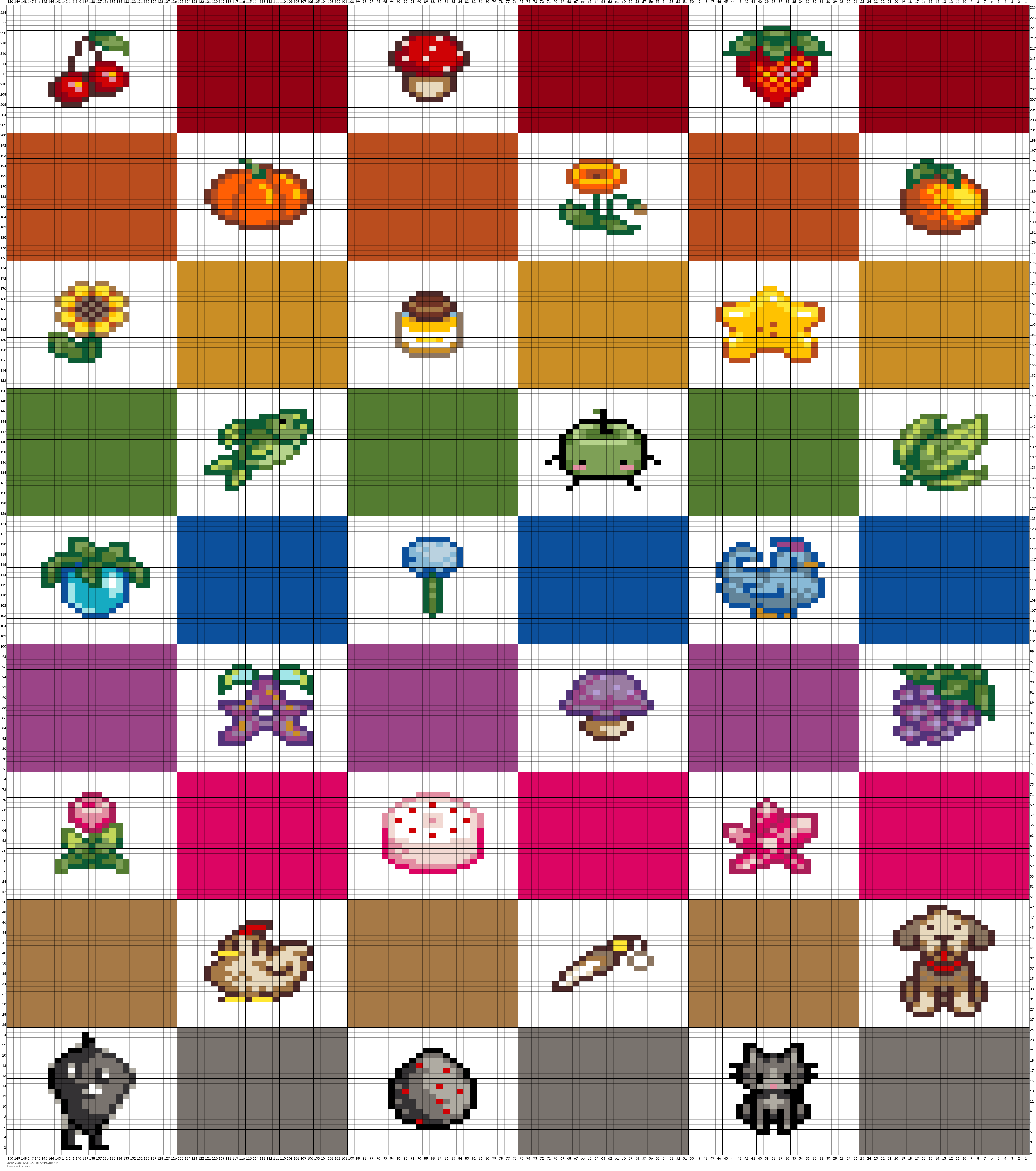 Stardew Blanket (36 Colors) Credit: FruityDayCrochet